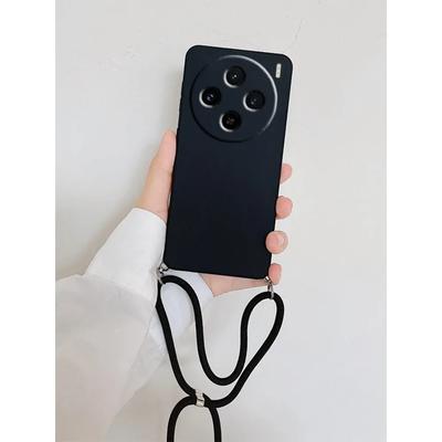 For Xiaomi Redmi 14C 4G 14 C 14R Soft Lanyard Crossbody Necklace Strap Cord Chain TPU Case for Redmi 12C 13C 5G 14C Silicone Soft Cover