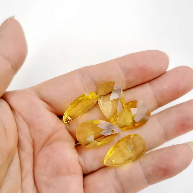Wholesale lots Faceted Hole Crystal Glass rhinestones Teardrop loose beads jewelry Jewelry beads accessories 8X12/10X14m