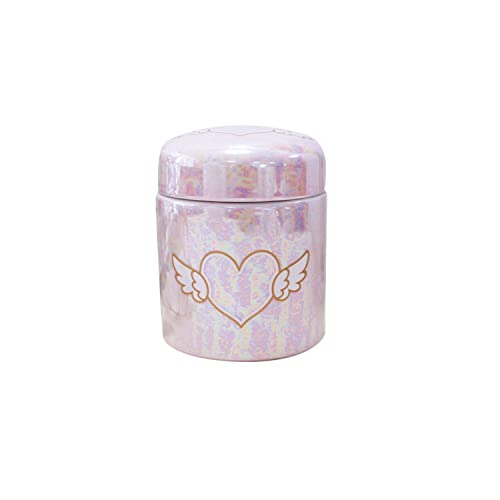 

Pet Memorial Urn Cover, Perfect for Keeping Ashes at Home, Pearl Angel Heart Design, 3-inch Cut Urn, Perfect for Keeping Ashes at Home (Pearl Pink)