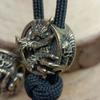 Dragon Brass Knife Bead EDC DIY Paracord Pendant Jewelry Accessories Umbrella Rope Keychain Lanyard Hangings