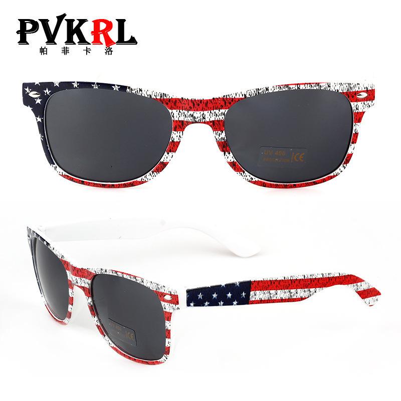 Classic Rice Nail Transparent Beautiful Flag Sunglasses Independence Day Sunglasses 2140 Development Sunglasses