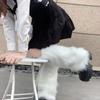 White Black Faux Fur Leg Warmers Boot Covers Goth Solid Leg Socks Punk Jk Knee-Length Hip Hop Hot Girl Fashion Warm Sock Gift