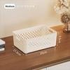 Plastic Clothing Storage Basket Stackable Snack Storage Basket  Home Organization