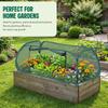1/2Pcs Garden Bed Mesh Cover Foldable Plant Protection Netting with Stakes Pop Up Raised Flower Bed Bird Proof Net Planter Cover