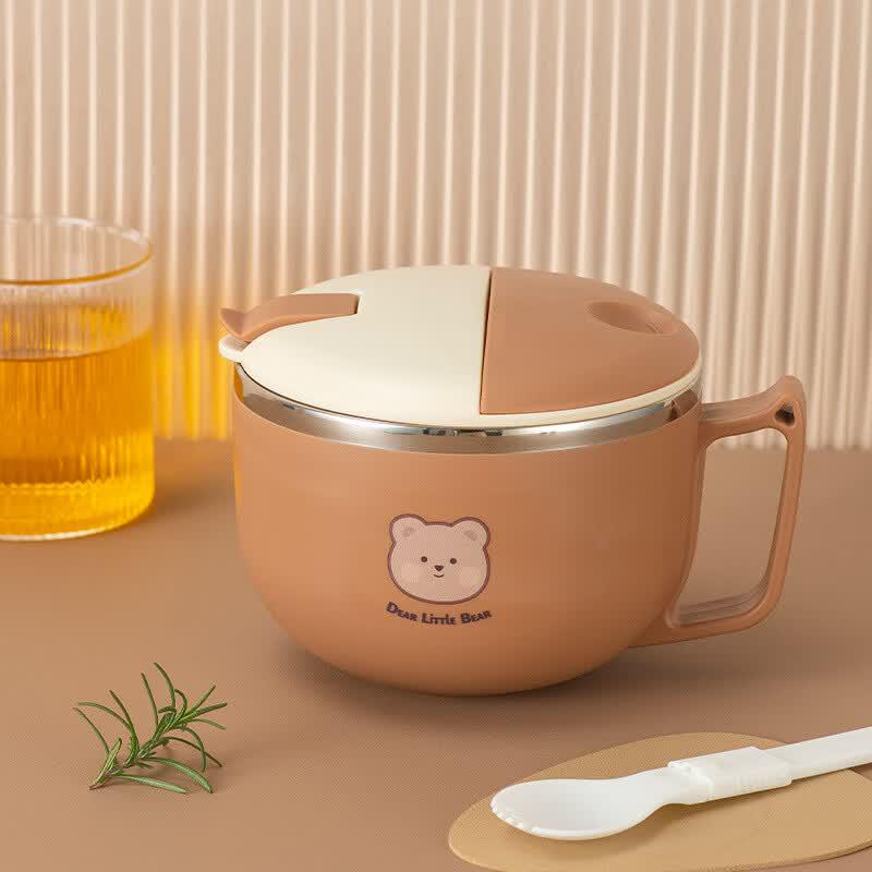 JIESITONG 304 Stainless Steel Ramen Bowl & Utensil Set
