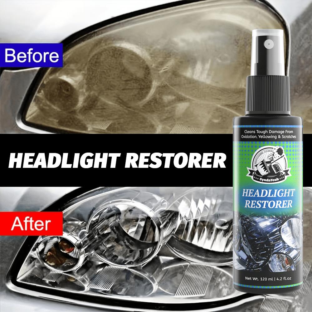 Scheinwerfer-Restaurations-Set Spray Auto Scheinwerfer Reparatur Politur Reiniger Stelle trübe vergilbte Linse wieder klar
