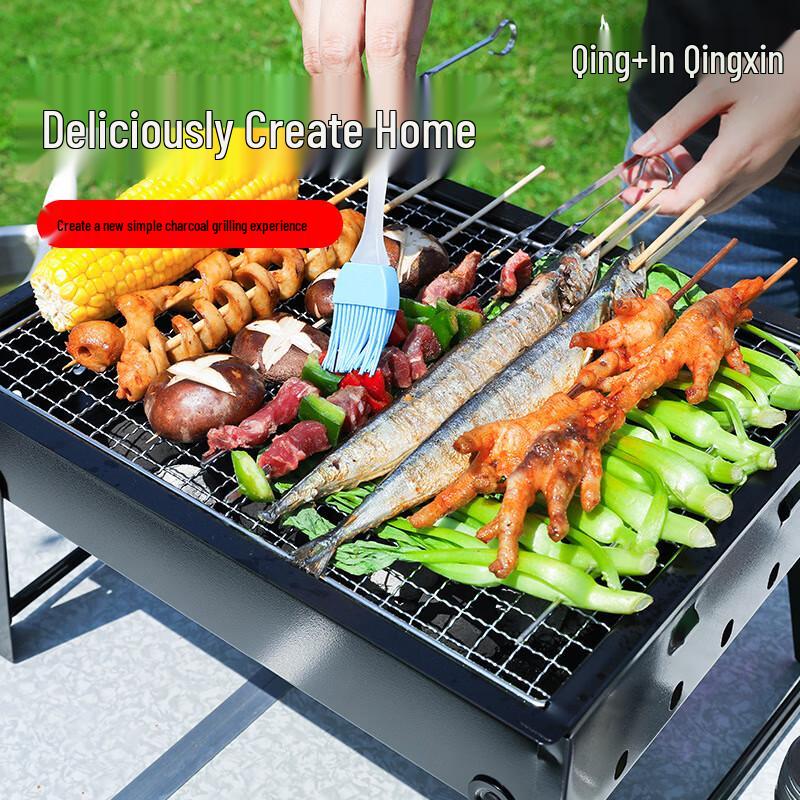 Portable Foldable Charcoal BBQ Grill