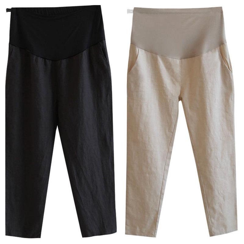 2026 New Spring-Autumn Maternity Base Layer Pants: Lightweight, Casual Wear for Pregnancy