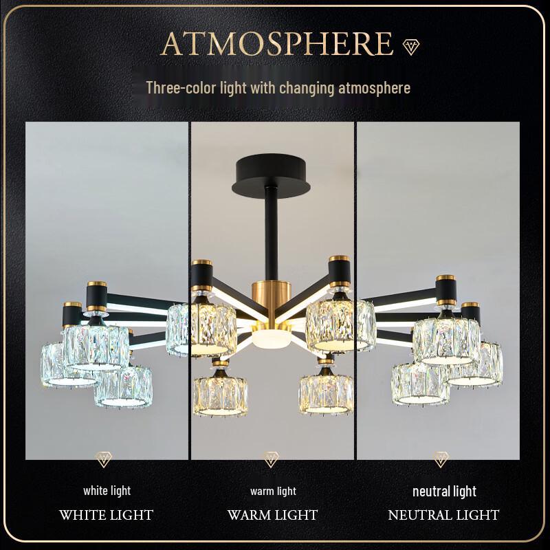 Oeny 8-Light LED Crystal Chandelier