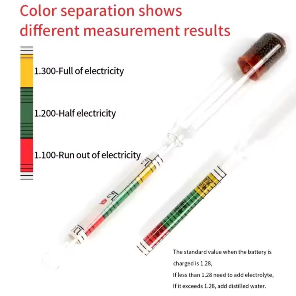 Battery Hydrometer Battery Electric Density Meter Electric Gravidness Suction Acid Tester Electrolyte Lead Flooded