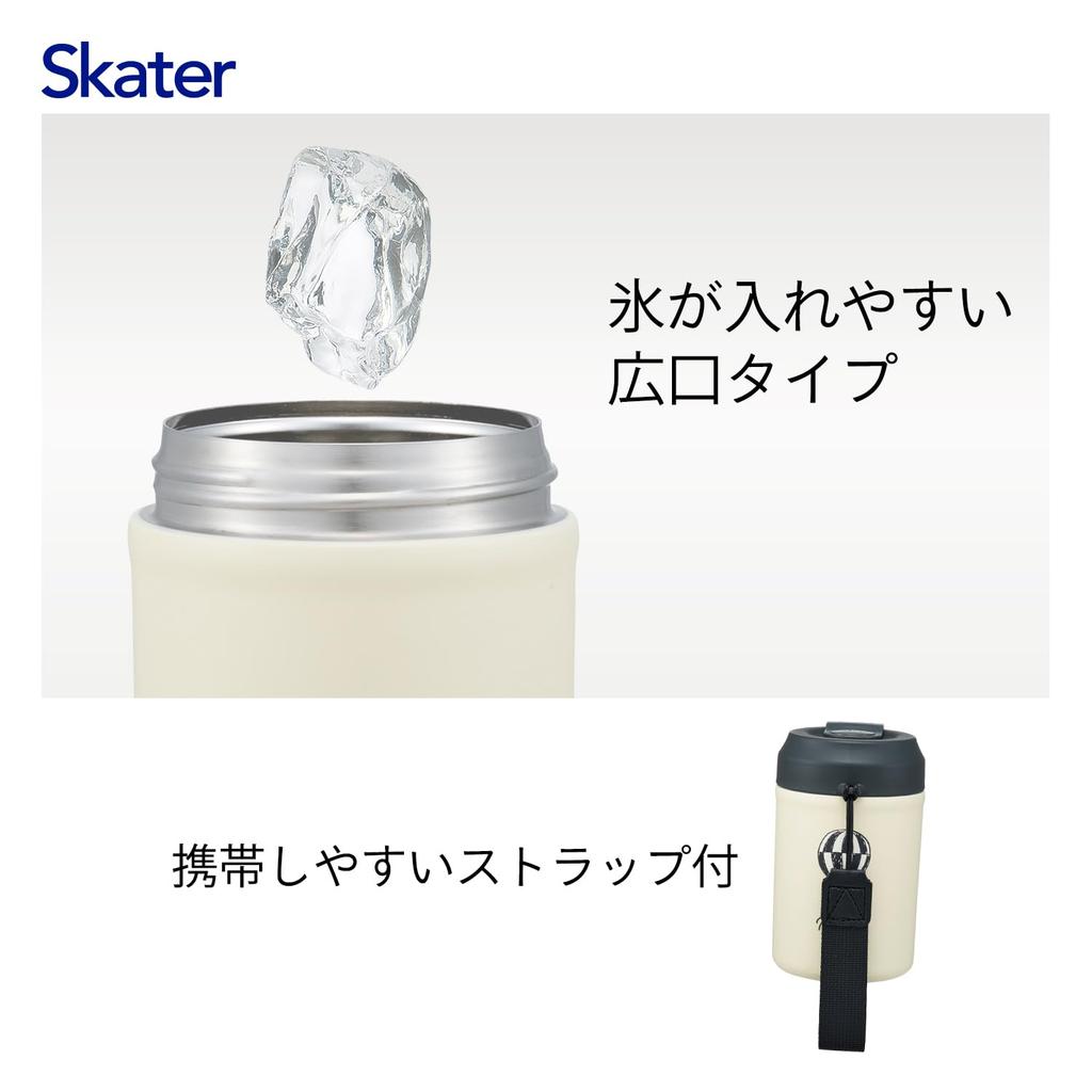 Skater Stainless Steel Easy Tumbler Vacuum Snoopy Badge 380ml, Insulated, Double-Walled Construction, STEM4-A