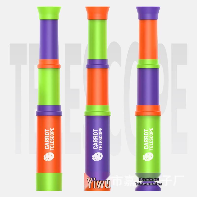 Radish Telescope for Kids - 8x Magnification, Retractable, HD, Educational Mini Toy for Boys.