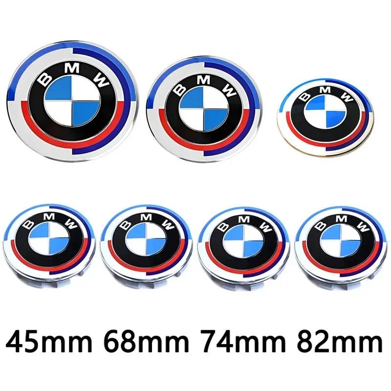7pcs 45mm 68mm 74mm 82mm Car Front Hood Emblem rear boot badge Steering wheel Logo for BMW M F30 G01 E36 E39 E87 E46 E90 E92 E53 DL8