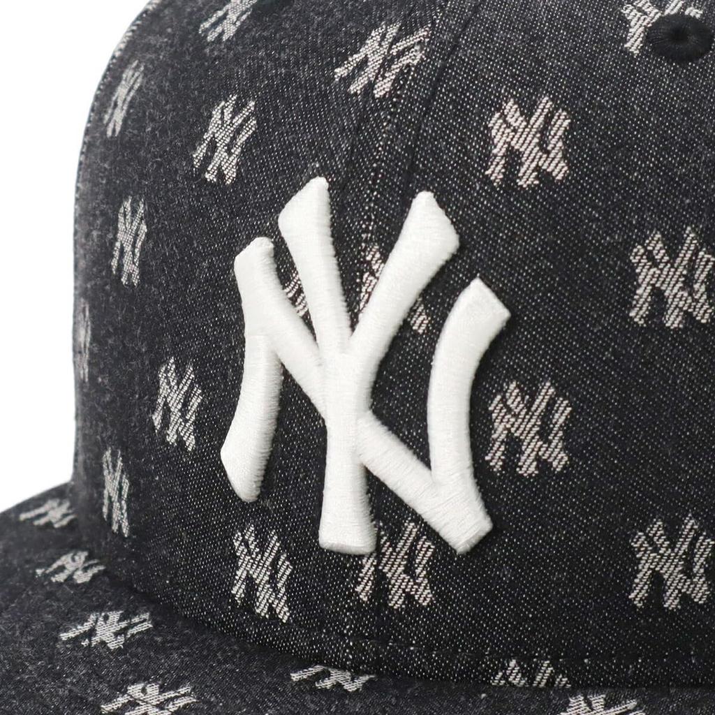 [New Era] Cap MLB Monogram Jacquard NY BlackChrome ML 950 MLB JAQ NEYYAN BLK CHR 14388575 NER36C5892