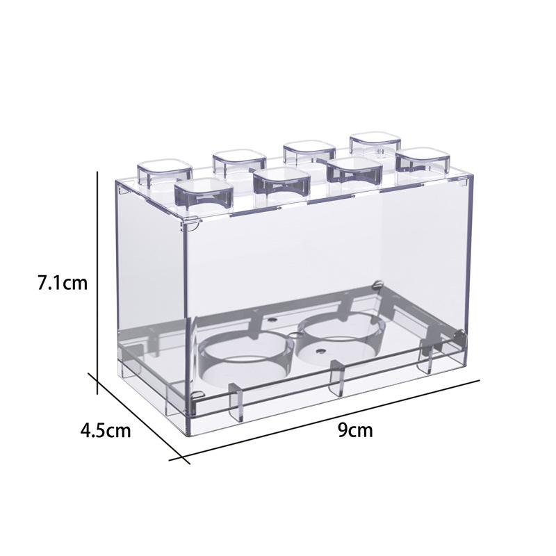 

2pcs Alloy Toy Car Storage Rack Clear Hand-Made Building Blocks Cabinet Display Storage Box Car Model Storage Box For Lego Toys 2 pcs