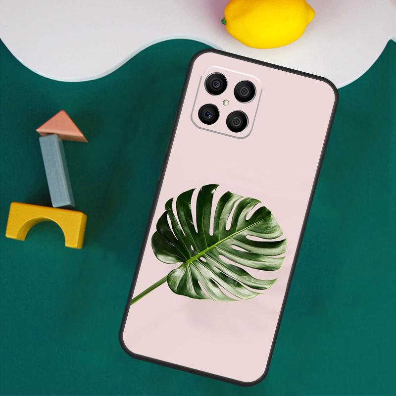 Monstera Leaves Palm Tree Flowers Case For Honor Magic 7 Pro 5 6 Lite Honor 200 Pro 50 70 90 X9a X8a X8 X9 X8b X9b X9c Cover