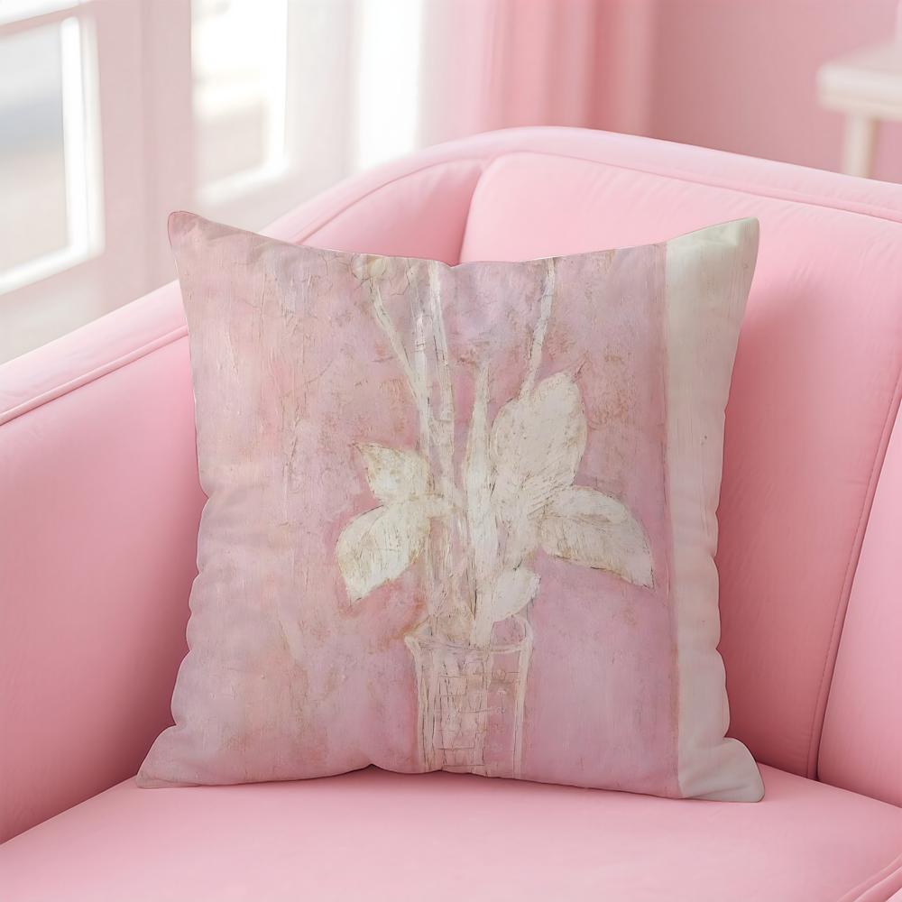 elegant shape ART SSanyu Cushion Cover Pillow Case Soft Skin Friendly Fabric Comfort  Concealed Zipper