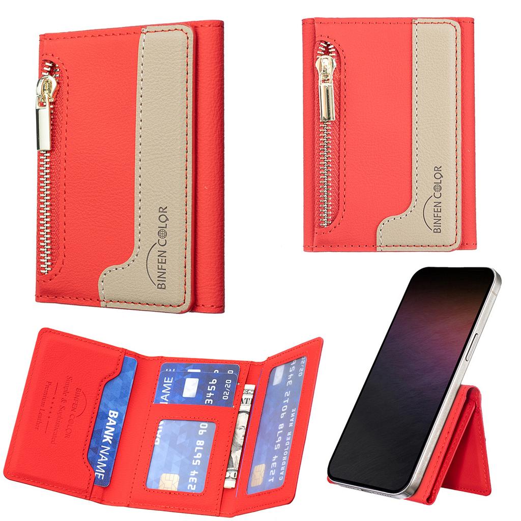 Bolsa de cartão divisória magnética Magsafe universal para telemóvel iPhone, bolsa de cartão de armazenamento pintada com cartoon Samsung
