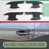 For MG 5 MG5 2025 2026 Car Accessories ABS Door Handle Bowl Cover Cup Cavity Trim Ert Catch Molding Garnish