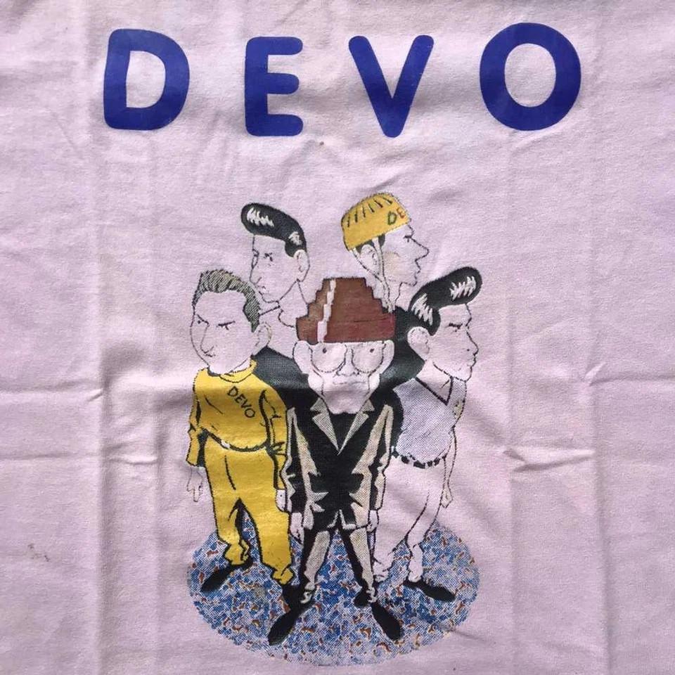 DEVO Band Funny White  Cotton Classic Unisex Tee  D1123 Unisex T-Shirt S