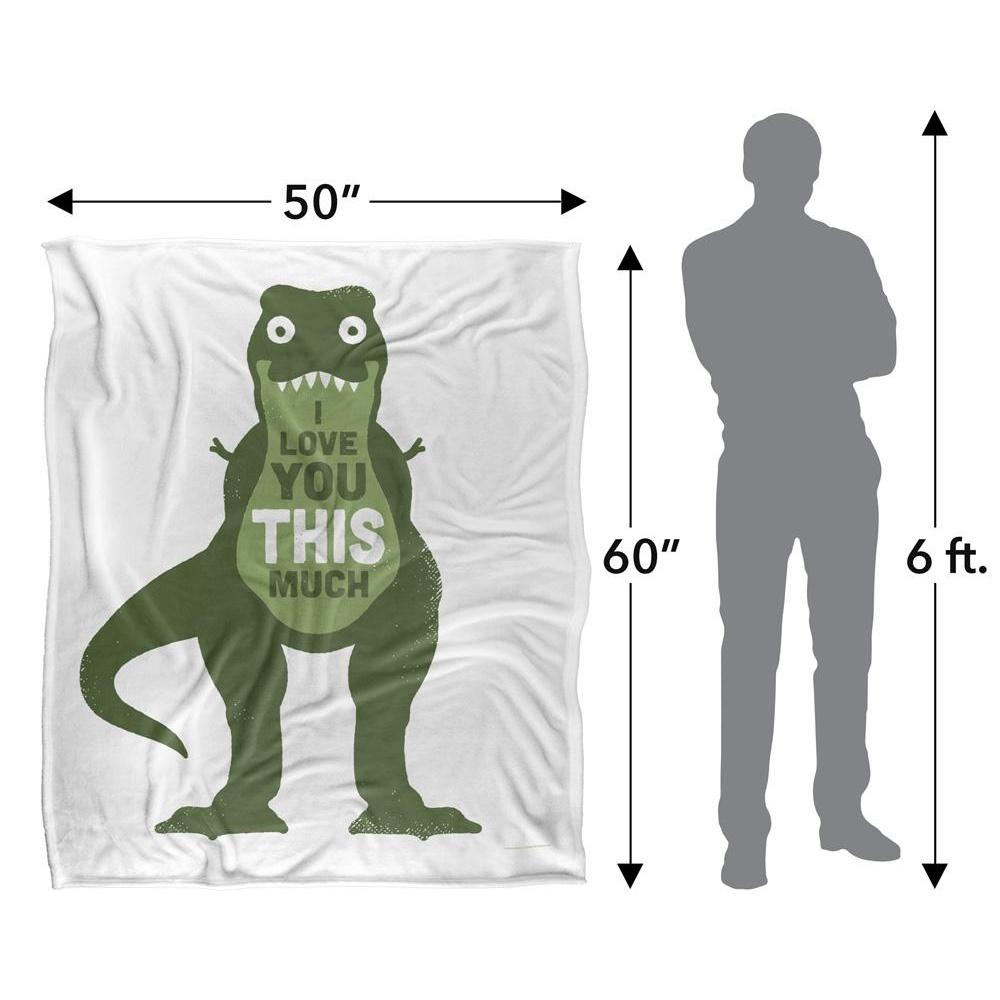 David Olenick Amourosaurus Silky Supersoft Blanket