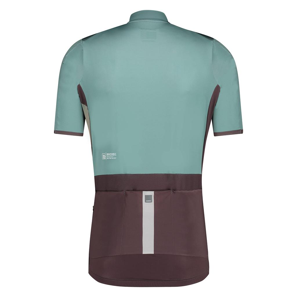 SHIMANO Cycling Jersey KITA Zip Jersey 2023 Model Green M Recommended (European Size) Height 172-178cm