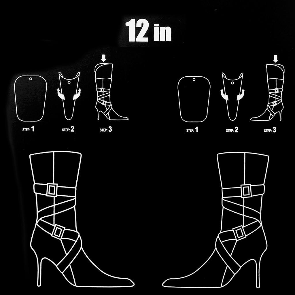 Lightweight Easy Carry 1 Pair Medium Boots Holder Stand Support Plastic Shaper Stretcher Boot Care