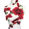 DIY Embroidered Flowers Trims Peony Design Ribbon Edge Appliques DIY Trimmings