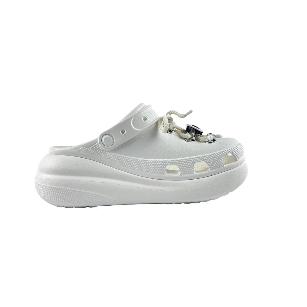 Crocs Crush Clog EVA Sunglasses Knots Stylish and Versatile Comfortable Casual Classic Hole Shoes Unisex White