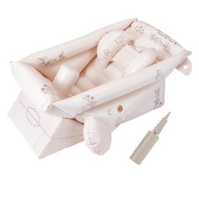 TAKARA TOMY 3-Way Transformable Soft Baby Bath, Winnie the Pooh, for Newborns To 2 Years Old, Includes Bathing Bed Support, Sink-Safe, and Dedicated A