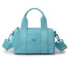 Nylon Pillow Shape Shoulder Bag With Top Handle Multi Zipper Pockets Lightweight Travel Tote For Women Daily Commute