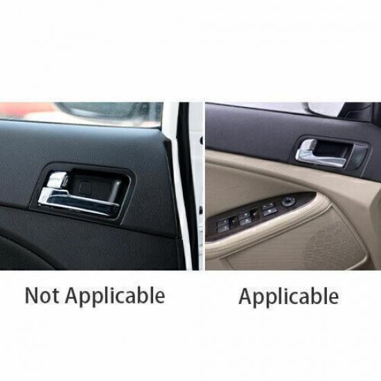 For Kia K5 Optima 14-2015 Chrome Steel Inner Door Handle Lock Frame Trim 4PCS