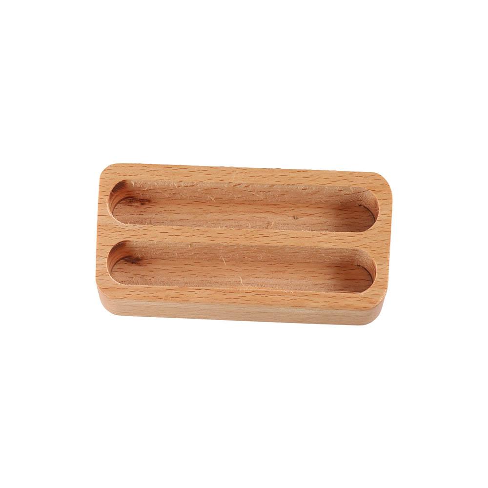 Solid Wood Wooden Business Card Holder Memo Holder Wood Business Card Display Stand Office