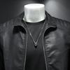 PU Leather Jackets Men's Stand-up Collar Biker Leather Jacket High Quality Casual Fashion Leather Jacket Trench Leather Faux Biker Leather Jacket