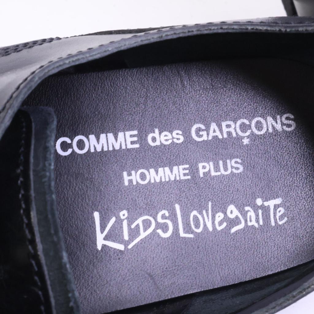 COMMEdesGARCONS HOMME PLUS 25AW xKiDS Love gaiTe PP-K102 Crash Toe Derby shoes 9 blackUsed