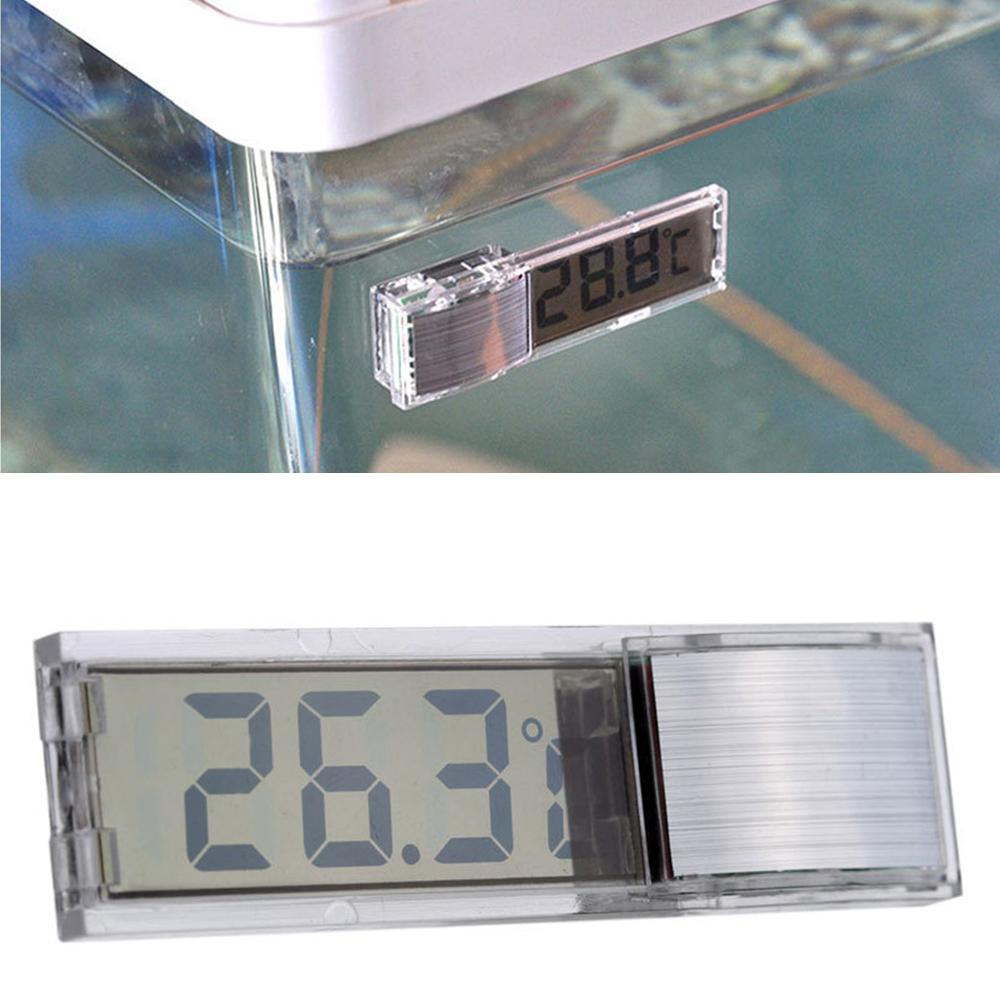 Aquarium LCD Thermometer LCD Digital Electronic Fish Tank 3D Digital Temperature Temp Meter Sticker Fish Shrimp Turtle