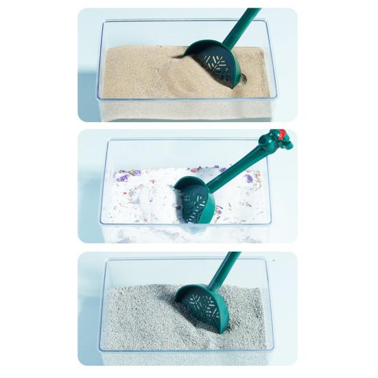 Hamster Sand Shovel Cartoon Shape Long Handle 2mm Dense Hole Reusable Large Shovel Surface Labor-saving