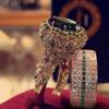 Elegant  Gold Color Hip Hop Ring for Women Fashion Inlaid Zircon Red Stones Wedding Rings Set Party Bridal Engagement Zircon