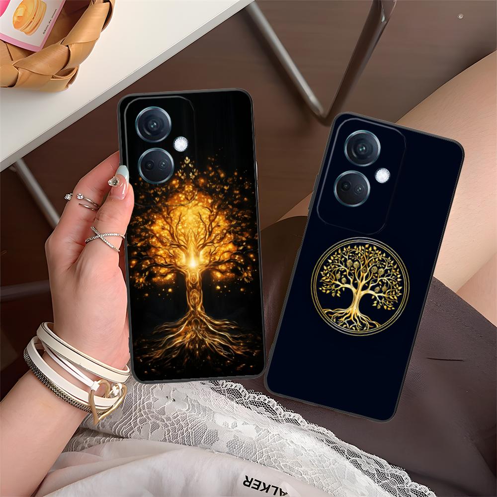 World Life Tree Mobile Phone Case for OPPO Reno 14 13 12 11 10 9 8 7 6 5 F T Pro 5G Colorful Printing Cover Pretty Luxury Cover