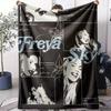 F-freya Skye Throw Soft Flannel Throw Summer Blanket Lightweight Cozy Nap Blanket for Sofa Bed Travel