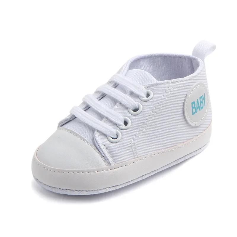 Sneakers classiche in tela per bambini Stampa per neonati Star Sports Neonati maschi Scarpe per primi camminatori Scarpe da bambino antiscivolo per neonati