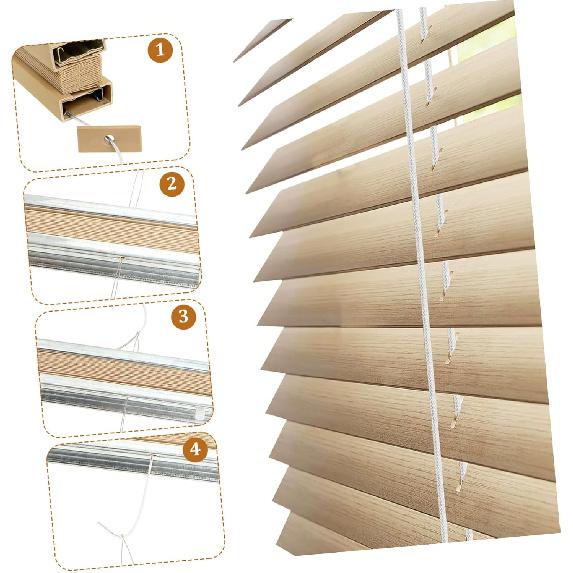 1Set Pleated Shade Repair Kit Honeycomb Blind Accessories for Window Shade Includes Threading Tool and Replacement Parts for Camper Blinds Repair