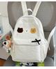 Schoolbag Cartoon Graffiti School Bag Female Polka Dot Student Large Capacity School Bag Casual Japanese Trendy Fashion Girl Versatile Backpack