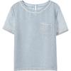 Betu Women's French Elegant Woven Short-Sleeved Top