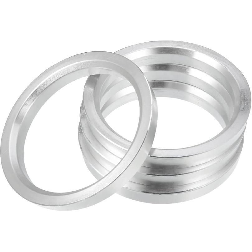 X AUTOHAUX 4pcs OD 83.1mm To ID 66.1mm Aluminium Alloy Car Hub Centric Rings Wheel Bore Center Spacer