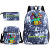 3-teiliges Schulrucksack-Set für Schüler Große Kapazität Oxford-Stoff Schultasche mit Schultergurt und Federmäppchen
