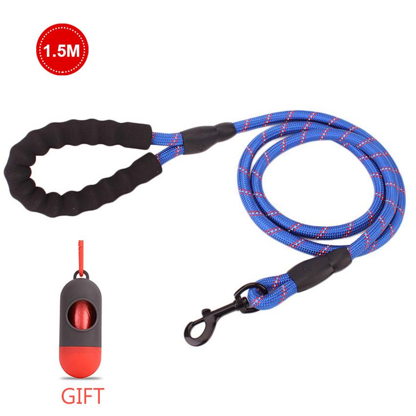 Strong Dog Leashes Reflective Durable Dog Leads Rope with Soft Padded handle Dog Walking Training Leash 0.5M 1.5M