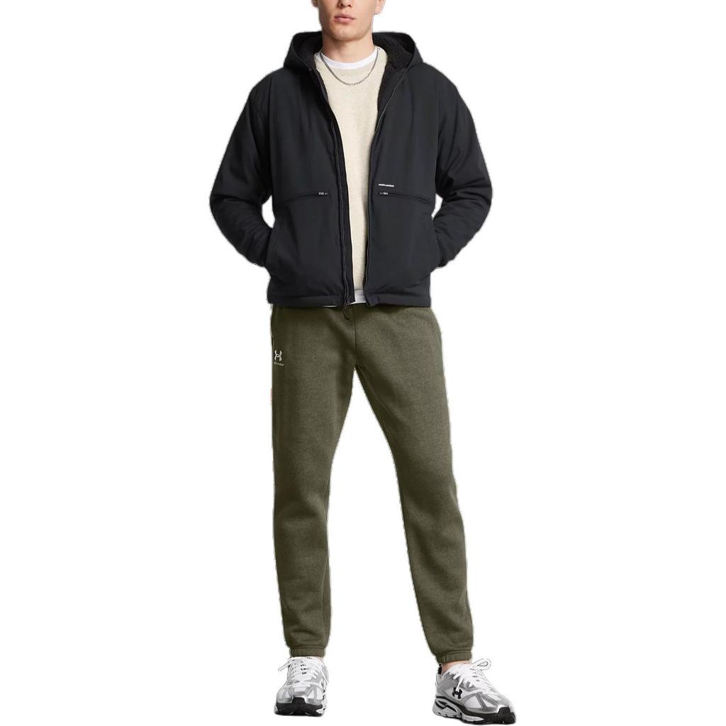 Under Armour Expanse UA Solid Color Casual Long Sleeve Jacket Men Jacket Black 1387568-001