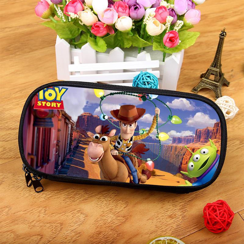 Toy Story Stor Kapacitet Nylon Pennskrin Med Flera Fack För Studenter Och Barn