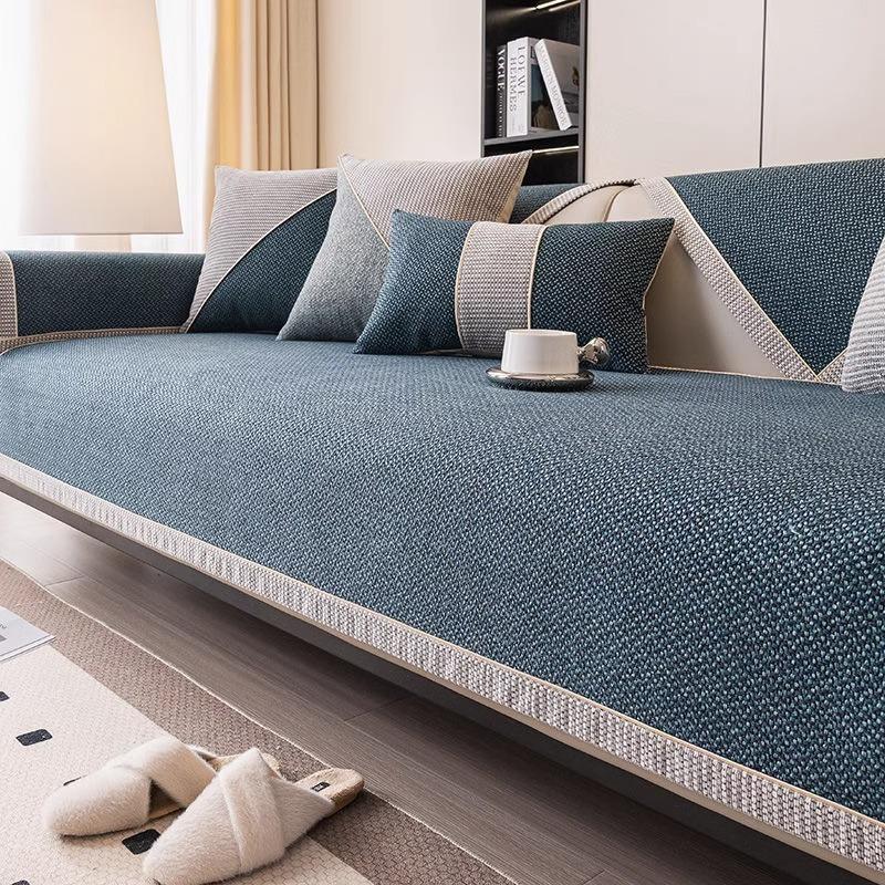 Sofa Cushion Four Seasons Universal Light Luxury High Sense Cushion Anti-Cat's Paw Sofa Cover Cover Cloth